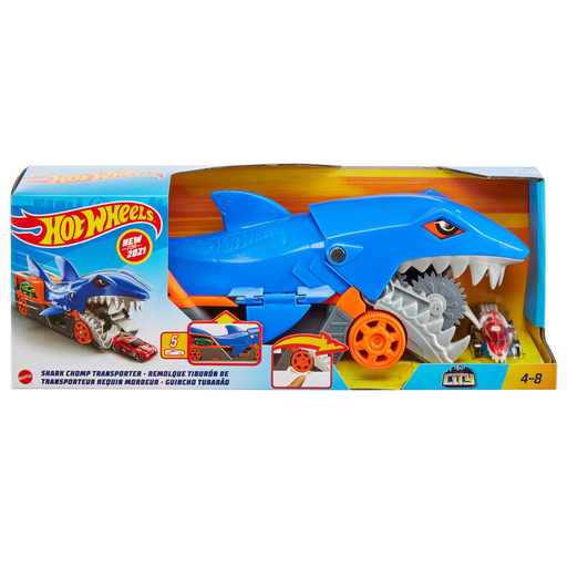 [0887961925197] MATTEL Hot Wheels - Coffret Requin Transporteur, la boite