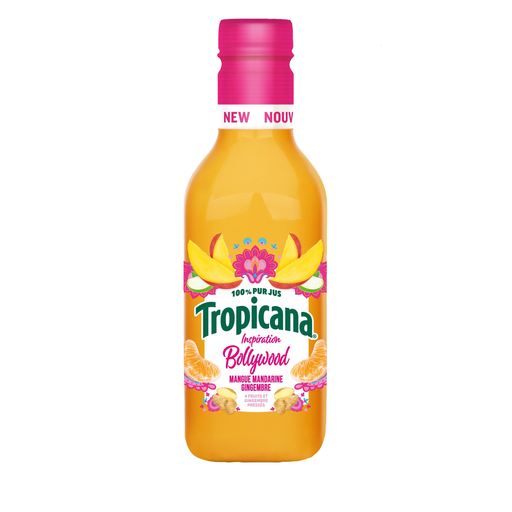 [1210002000321] TROPICANA Bollywood Mango, Mandarin and Ginger Pure Juice 90 cl
