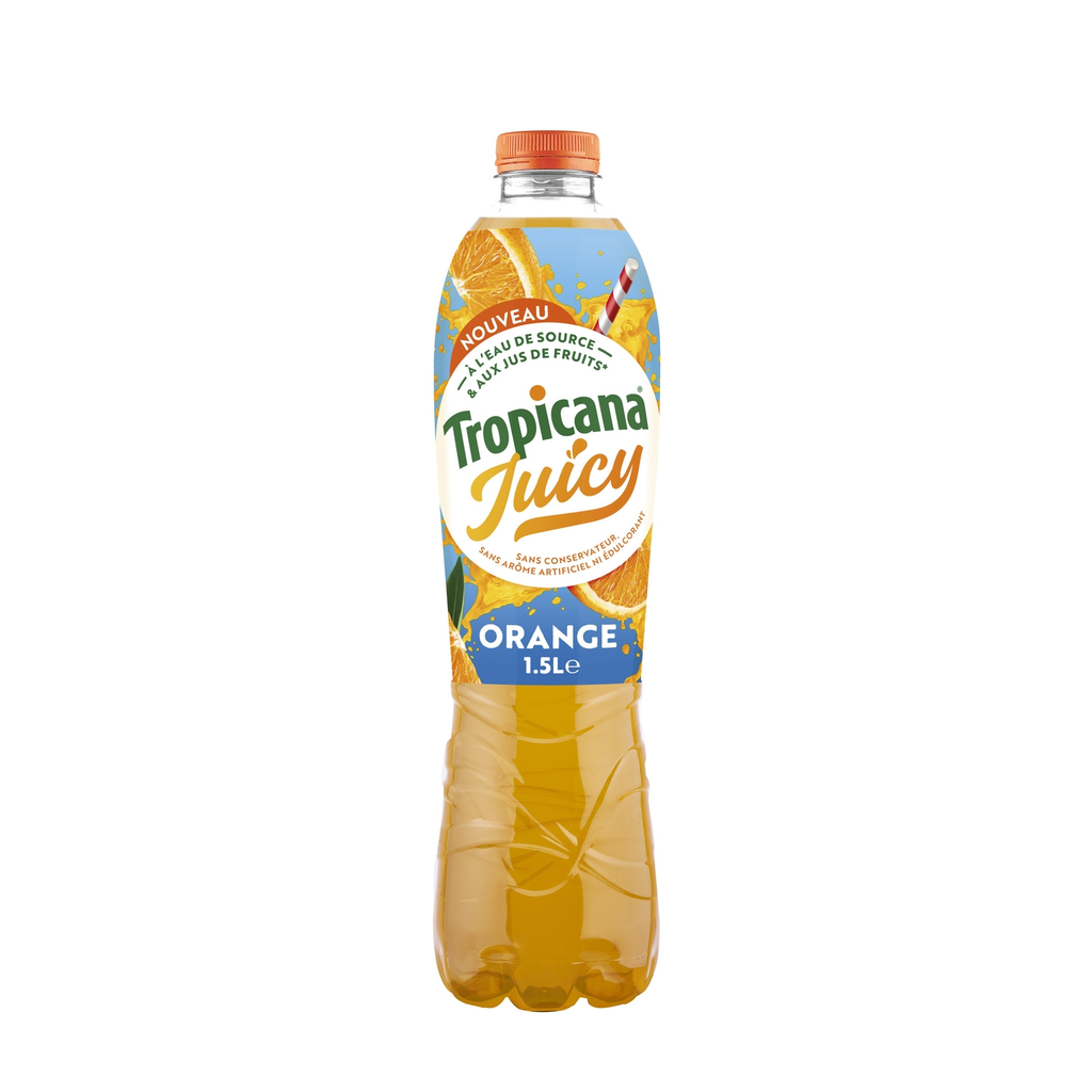 TROPICANA Juicy Spring Water and Orange Drink 1.5 L