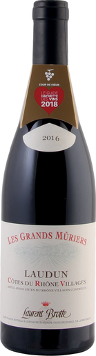 [2000000204208] LAURENT BROTTE Les Grands Mûriers Côtes du Rhône Villages Laudun AOP Rouge 75 cl
