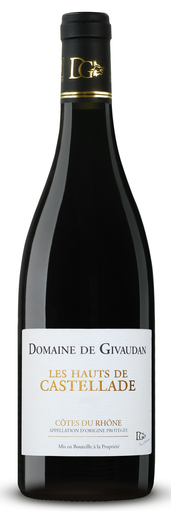 [2000700072084] DOMAINE DE GIVAUDAN Les Hauts De Castellade 2017 Côtes du Rhône AOP Rouge 75 cl