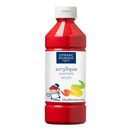 [3013641885285] LEFRANC BOURGEOIS Acrylic Paint Red 500 ml
