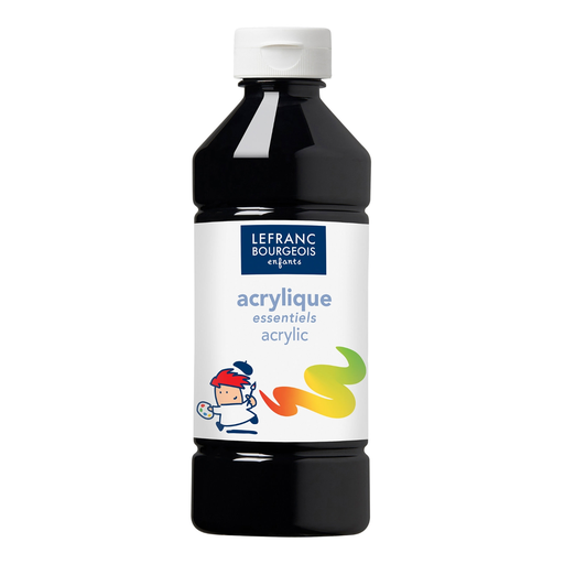[3013641885360] LEFRANC BOURGEOIS Pintura Acrílica Negro 500 ml
