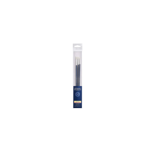 [3013648100978] LEFRANC BOURGEOIS 3 Round Brushes No. 2/6/10