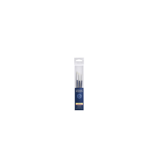 [3013648101050] LEFRANC BOURGEOIS Set of 3 Round Brushes N°2/6/10