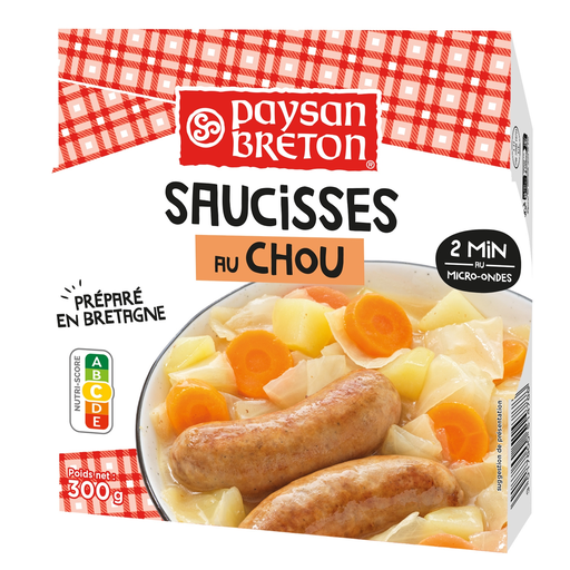 [3017800514788] PAYSAN BRETON Salchichas con col 300 g