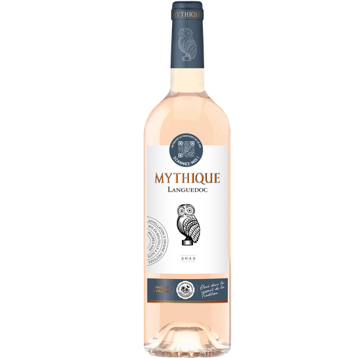 [3021891070252] MYTHIQUE Vino Rosado Languedoc AOP 2022, 75 cl