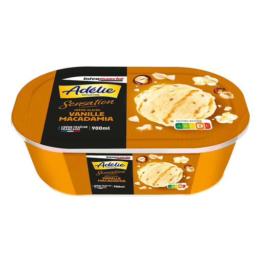 [3250391017515] ADÉLIE Helado de vainilla y macadamia 900 ml