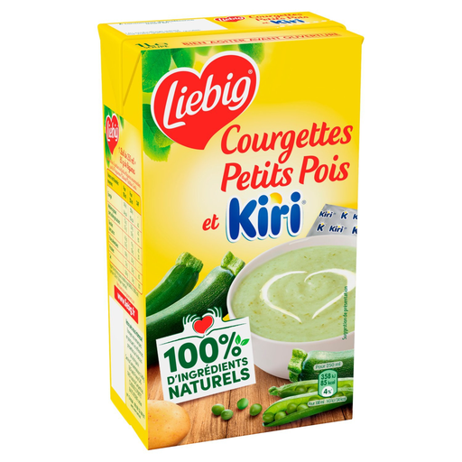 [3036815461337] LIEBIG Velvety Soup Courgettes Peas with Kiri 1 L