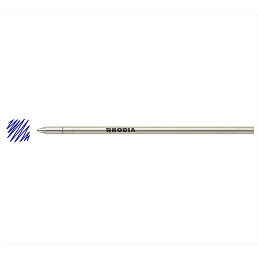 [3037920092829] RHODIA Recharge pour stylo à bille sc Ript Encre bleue Mine de 0,7mm
