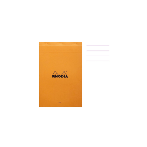 [3037920196008] RHODIA A4 Notepad Lined 80 Sheets