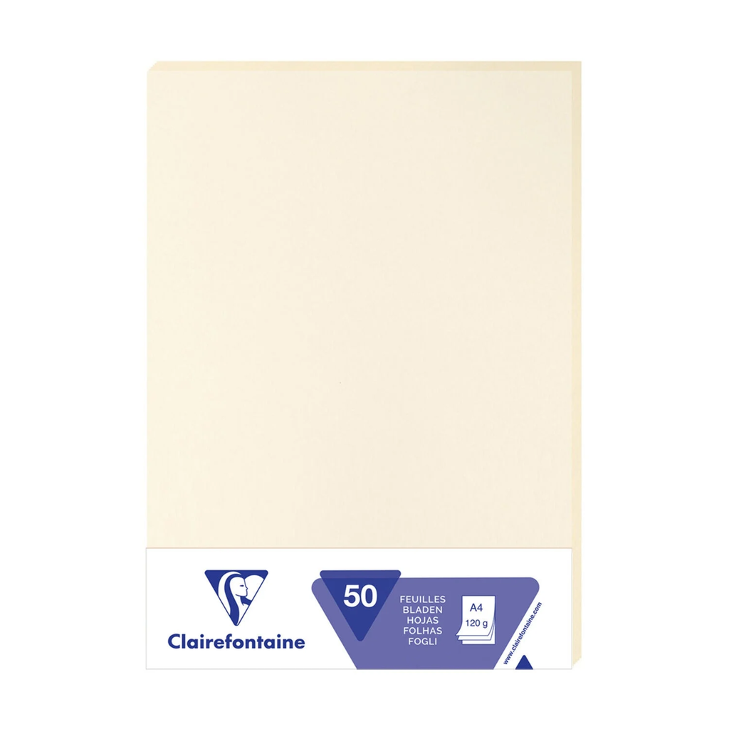 CLAIREFONTAINE Hoja marfil 210x297mm x50 120 g
