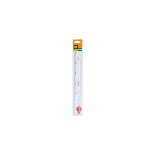 [3250391022090] DOMÉDIA Flat Ruler 30cm Transparent