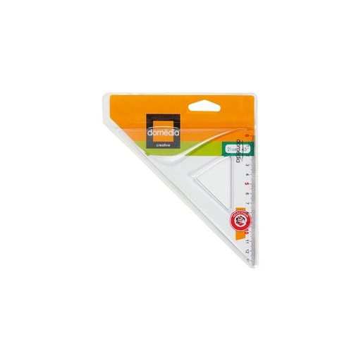 [3250391022205] DOMÉDIA 45° Set Square 21cm Transparent