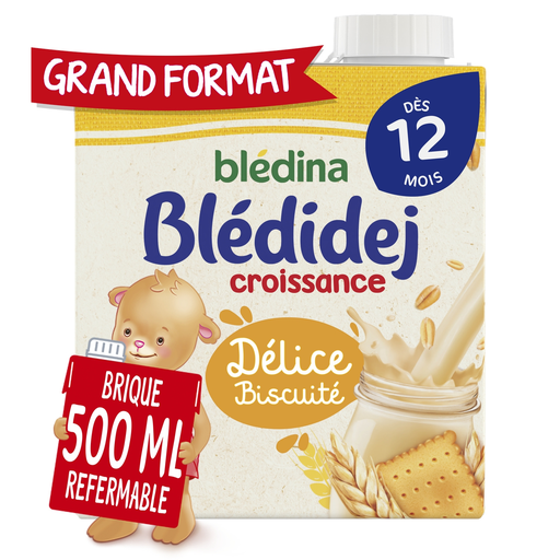 [3041091979773] BLEDINA Bledidej Milk and Cereal Baby Biscuit Delight 500 ml