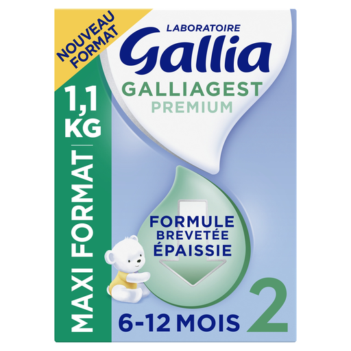 [3041092077249] GALLIA Leite para Bebé em Pó 2ª Idade Desde 6 Meses Fórmula Patenteada Espessada Premium 1,1 kg