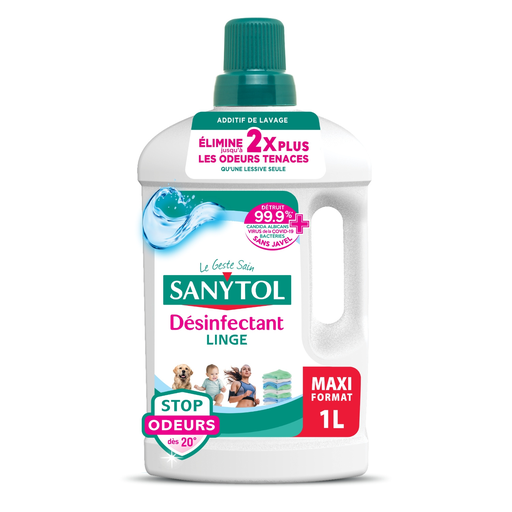[3045206362405] SANYTOL Désinfectant Linge Stop Odeurs Fraicheur Active 1 L