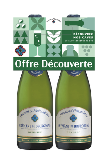 [3058088139126] COUVENT DES VISITANDINES Crémant de Bourgogne AOP Demi-sec 150 cl