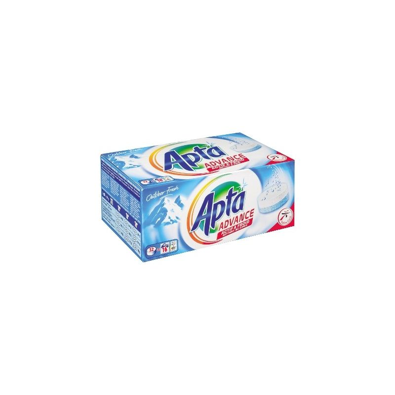 APTA Detergente en tabletas Outdoor Fresh, activo en frío 32 tabletas