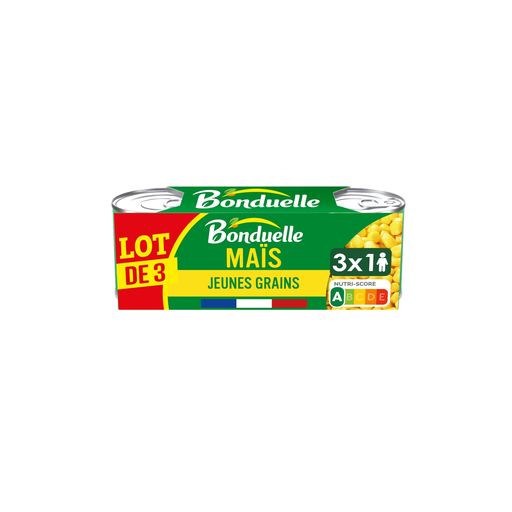 [3083681038897] BONDUELLE Maïs doux en grains x3 420g