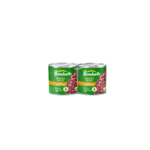 [3083681087253] BONDUELLE Haricots rouges Sans conservateur 2x310g