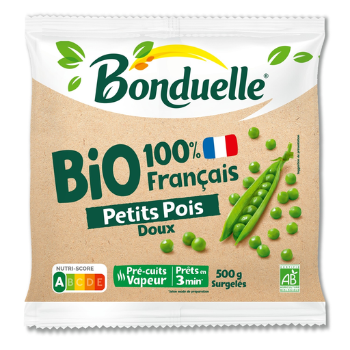 [3083681097627] BONDUELLE Organic steamed peas 500 g