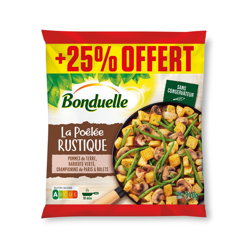 [3083681119268] BONDUELLE Salteado rústico de legumes e cogumelos 940 g