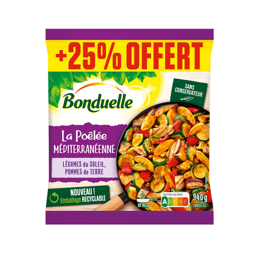 [3083681119299] BONDUELLE Salteado mediterrâneo legumes do sol 940 g