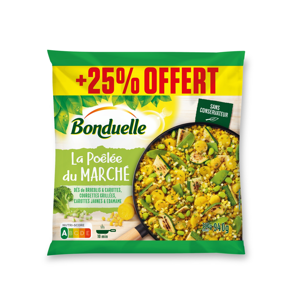 BONDUELLE Poêlée du marché aux légumes 940g
