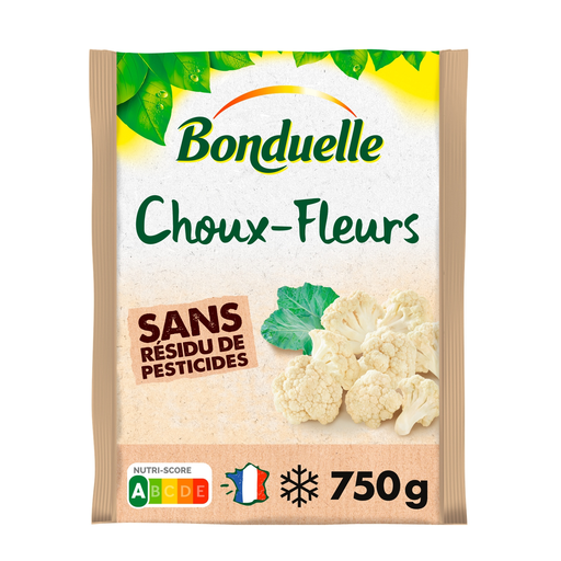 [3083681148299] BONDUELLE Coliflor en ramilletes sin residuos de pesticidas 750 g