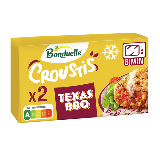 [3083681166750] BONDUELLE Maxi Croustis Texas Maíz Pimiento Judía Roja 240 g
