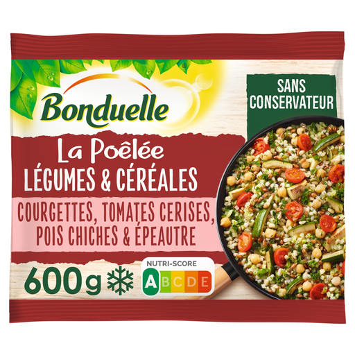 [3083681174618] BONDUELLE Vegetable and Cereal Pan-Fry Zucchini/Tomatoes 600 g