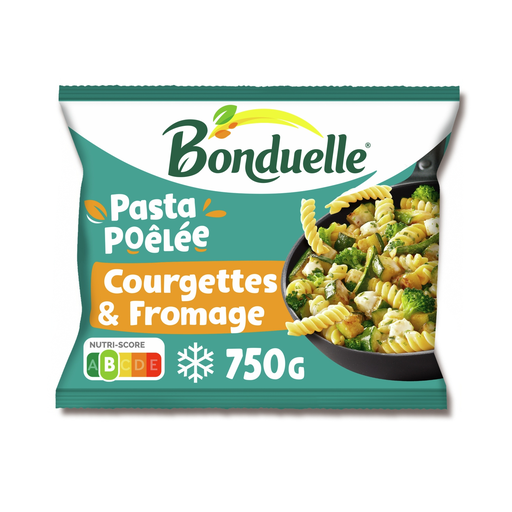[3083681183658] BONDUELLE Pasta Poêlée Fusilli courgettes et fromage 750 g