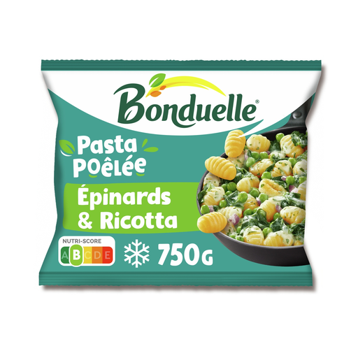 [3083681183665] BONDUELLE Pasta poêlée gnocchis épinards & ricotta 750 g