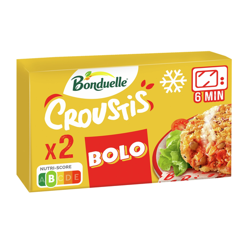 [3083681187236] BONDUELLE Maxi croustis de légumes et fromage goût bolognaise 240 g