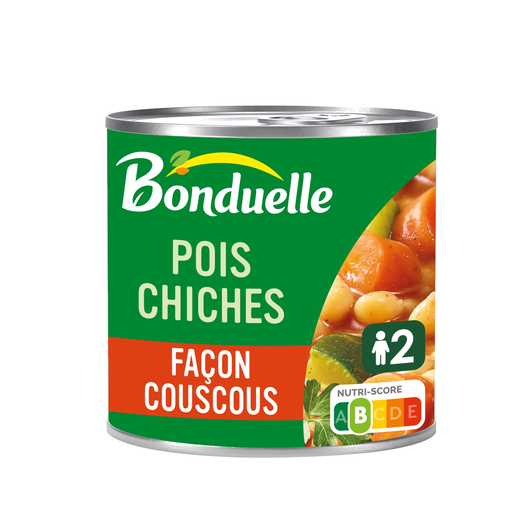 [3083681192339] BONDUELLE Grão-de-bico Estilo Couscous com Curgete e Cenoura 400 g