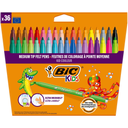 BIC Feutres de Coloriage Kid Couleur, Boîte de 36