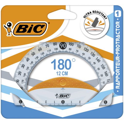 [3086123594661] BIC Transportador 180° base 10cm ultra resistente