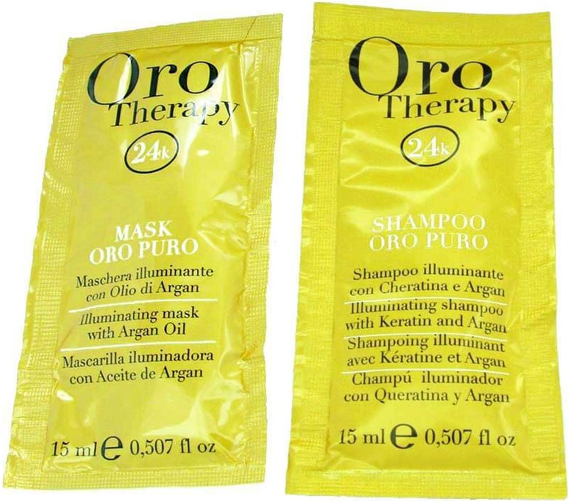 Fanola Oro Therapy Shampoo & Mask Gold 2X15Ml