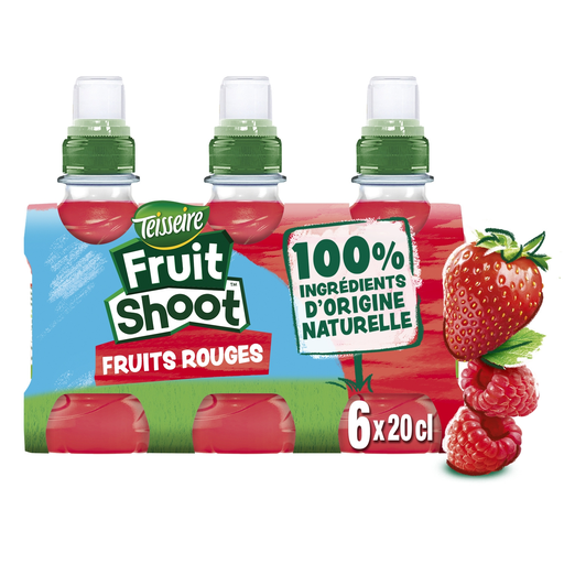 [3092718635367] TEISSEIRE Fruit Shoot Red Fruit Drink 6 x 20 cl