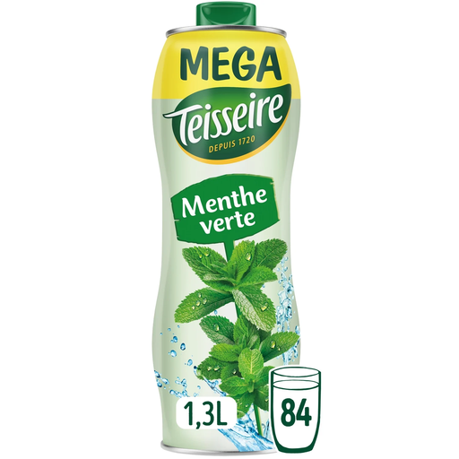 [3092718637217] TEISSEIRE Jarabe de menta verde 1.3 L