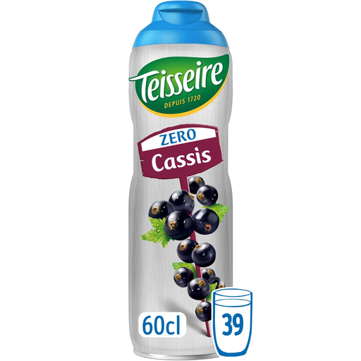 [3092718638085] TEISSEIRE Bebida concentrada cero azúcares cassis 0.6 L