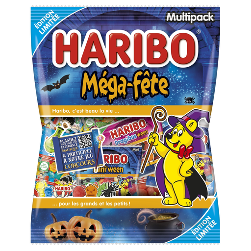 [3103220035337] HARIBO Méga-fête surprise assortiment de bonbons en individuels 800 g