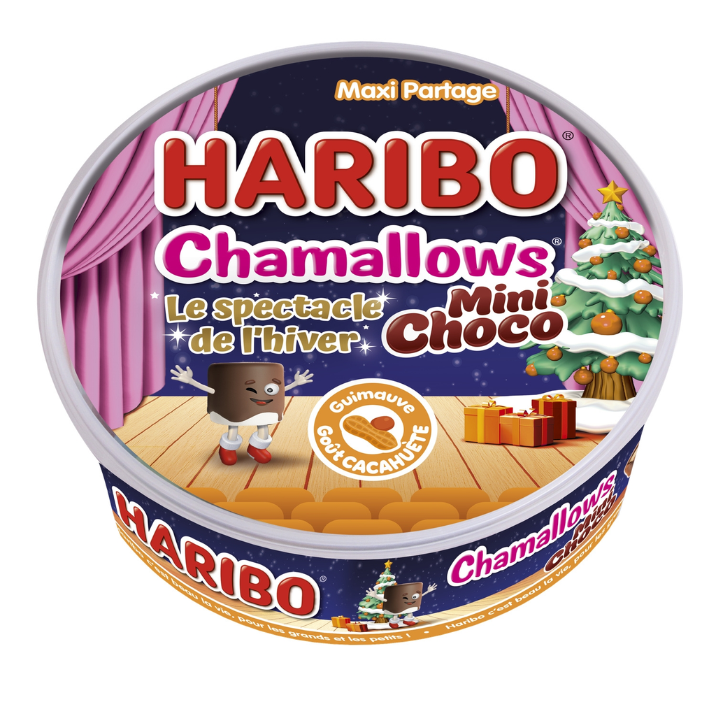 HARIBO Marshmallows revestidos com chocolate de leite e amendoim 280 g