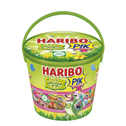 [3103224007866] HARIBO Confeitaria gelificada acidificada pik Caça aos doces Páscoa 700 g