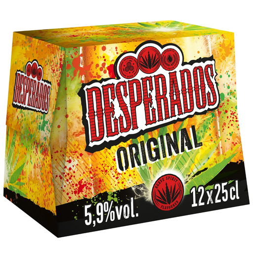 [3119789833871] DESPERADOS Original Beer Flavored with Aguardiente Bottle Pack