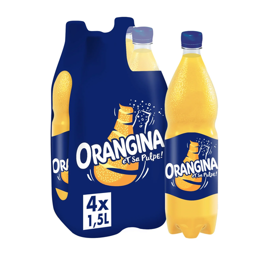 [3124480155610] ORANGINA Refrigerante de laranja 4 x 1,5 L