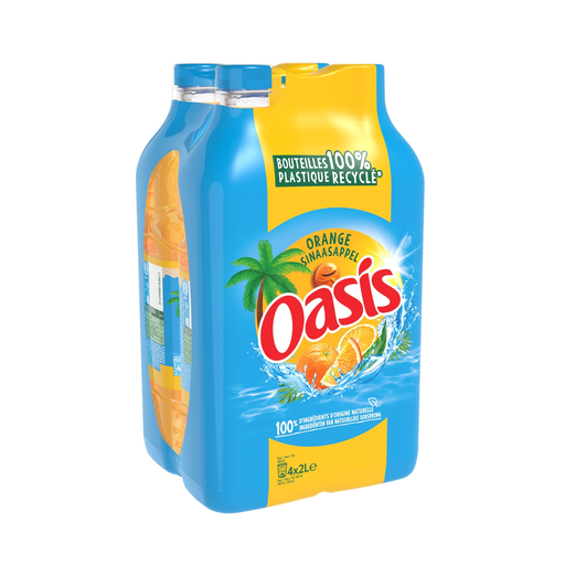 [3124480184221] OASIS Fruit drink orange flavor 4 bottles of 2 L