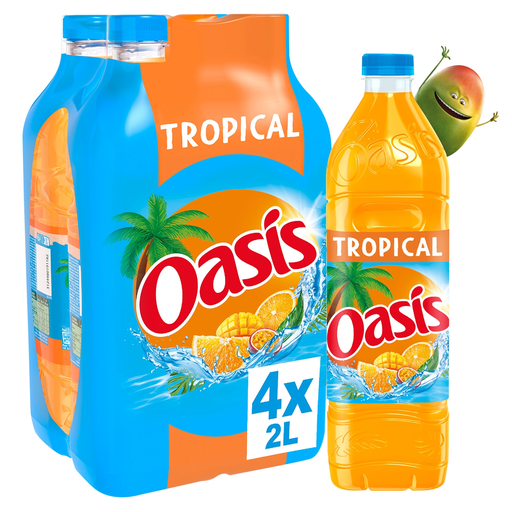 [3124480191427] OASIS Tropical Fruit Drink 4 x 2 L