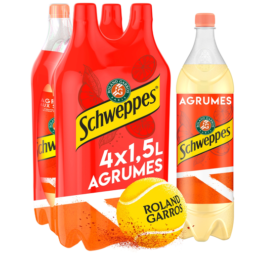 [3124480196309] SCHWEPPES Refrigerante sabor Citrinos 4 x 1,5 L